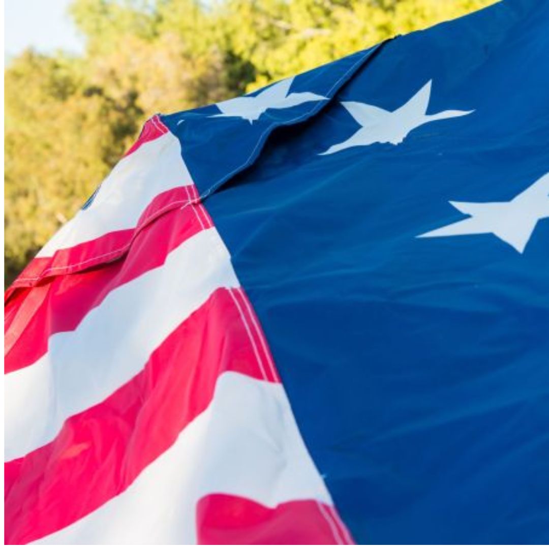 WFS Folding Canopy 10'x10' Stars and Stripes