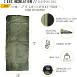 WFS Flannel Lined Sleeping Bag