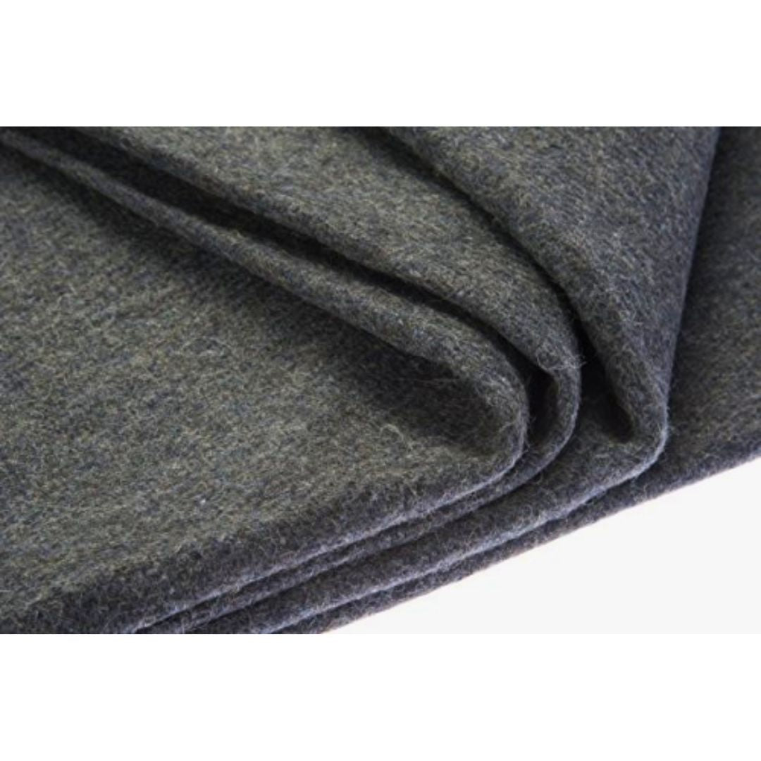 Sona 60"x80"-3lb Charcoal Gray Wool Blanket