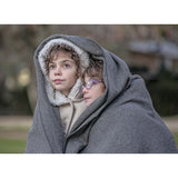 Sona 60"x80"-3lb Charcoal Gray Wool Blanket