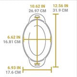 Lodge Heat-Treated 36 Ounce Oval Cast Iron Server