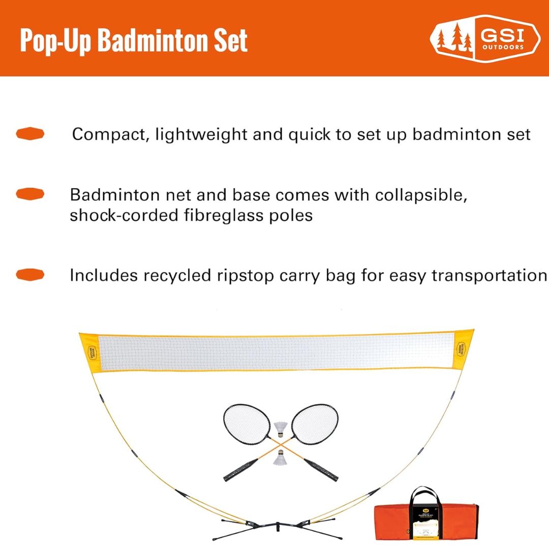GSI Pop Up Batminton Set
