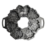 Lodge  Seasoned Cast Iron Holiday Wreath Pan