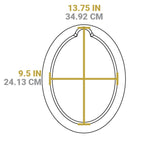 Lodge 13.25 Inch Jumbo Oval Walnut Wood Underliner