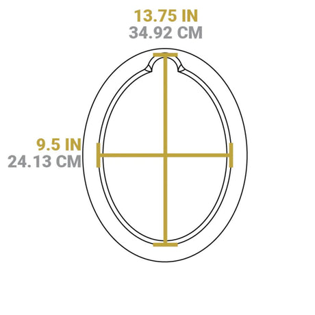Lodge 13.25 Inch Jumbo Oval Walnut Wood Underliner