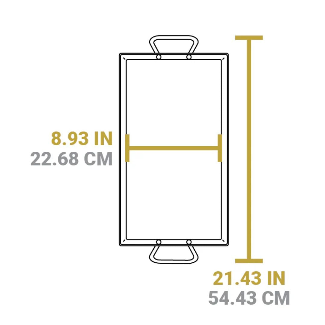 Lodge 18 x 10 Inch Seasoned Carbon Steel Griddle