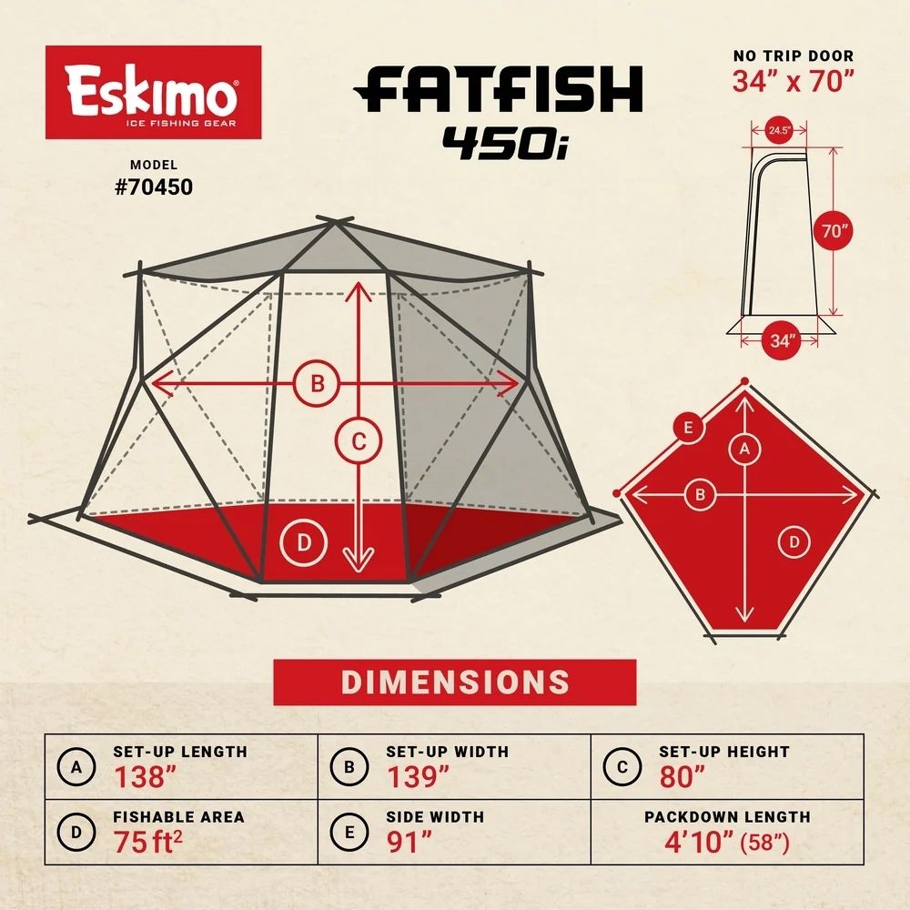 Eskimo FatFish 450i Inulated Pop-Up Shelter 70450