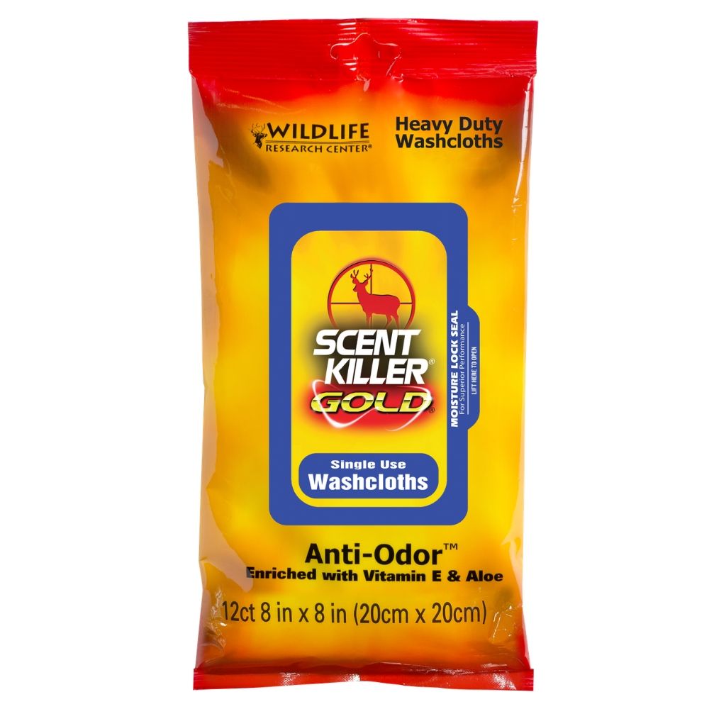 Scent Killer Gold Heavy Duty Washcloths 12ct