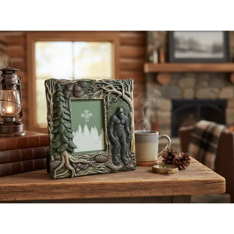 Bigfoot Pinecone Picture Frame