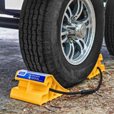 Super Wheel Chock, Double w/Rope, Yellow (E/F)