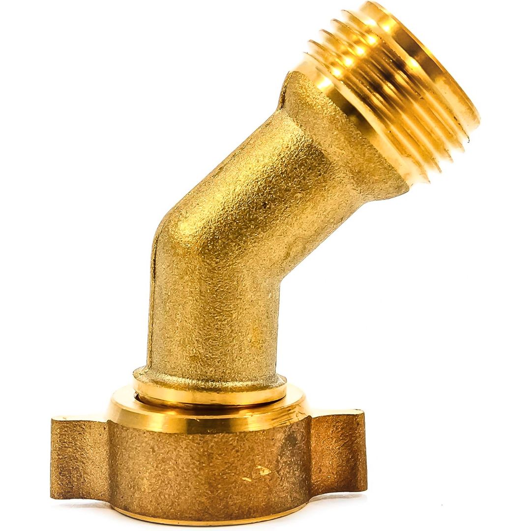 Camco Hose Elbow - Lead Free - 45 Degree With Gripper