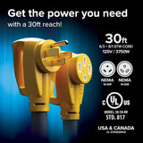 Camco RV 50AMP Power Grip 30' Extension Cord