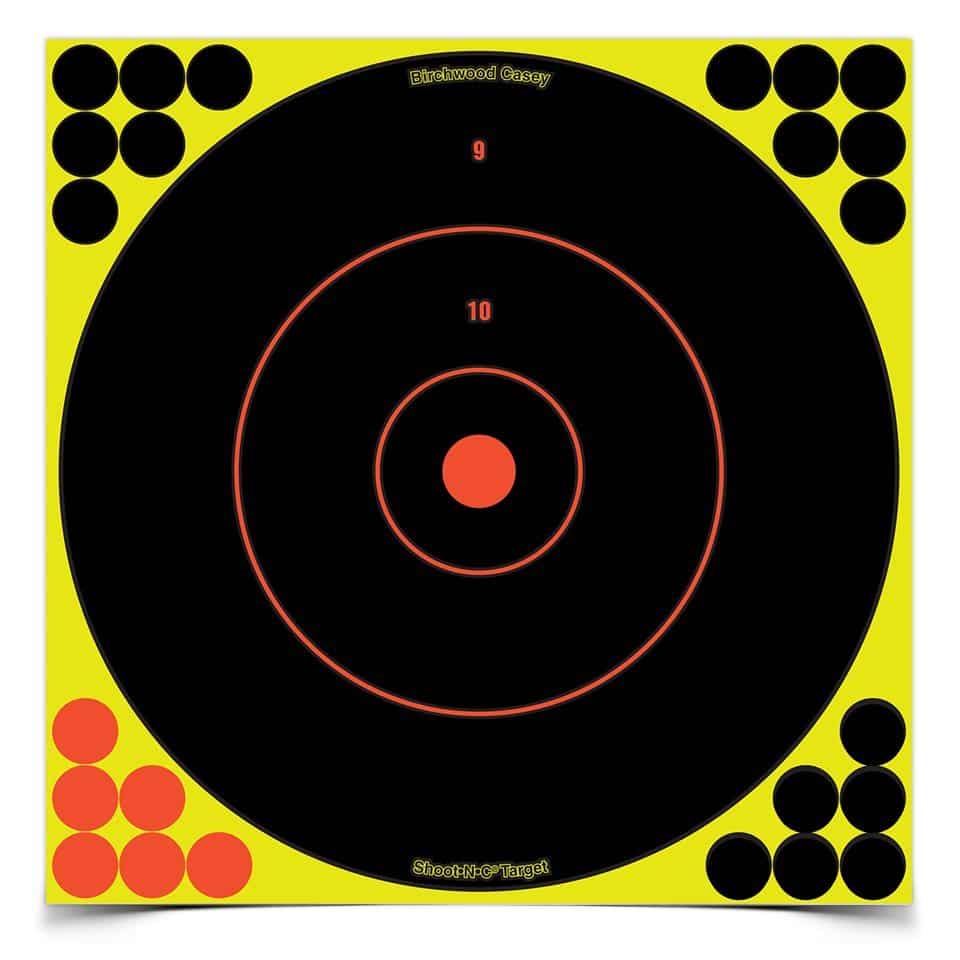 Birchwood Casey Bullseye Shoot N-C Reactive Targets - 12pk