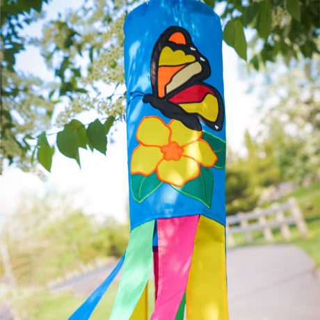 Bright and Colorful Butterfly 40-inch Windsock