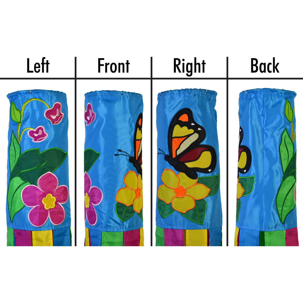 Bright and Colorful Butterfly 40-inch Windsock