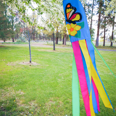 Bright and Colorful Butterfly 40-inch Windsock