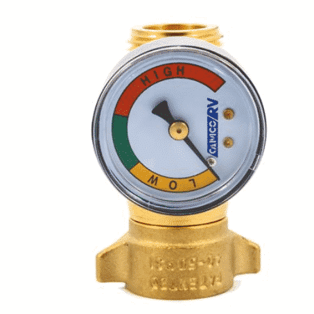 Brass Water Pressure Regulator with Gauge (E/F) LLC