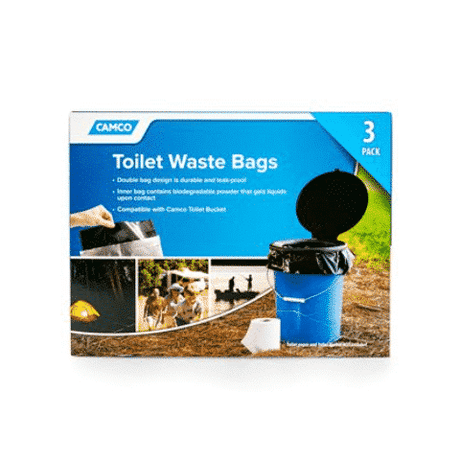 Camco Toilet Bag 3 Pack Bag