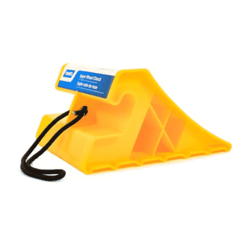 Super Wheel Chock with Rope, Yellow, PDQ (E/F)