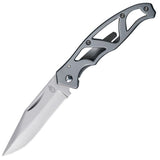 Gerber 48485 Mini Paraframe Framelock Folding Pocket Knife with Stainless Skeletonized Handles