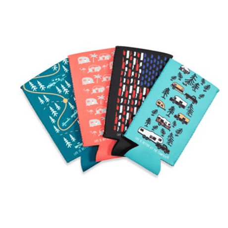 Camco Life Is Better At The Campsite Skinny Can Sleeve 4 Pack