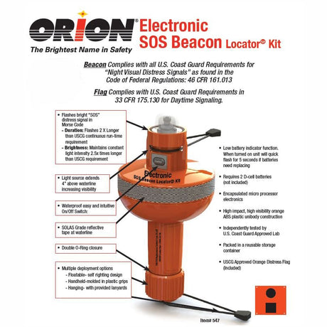 Orion Electronic SOS Beacon Locator Kit 547