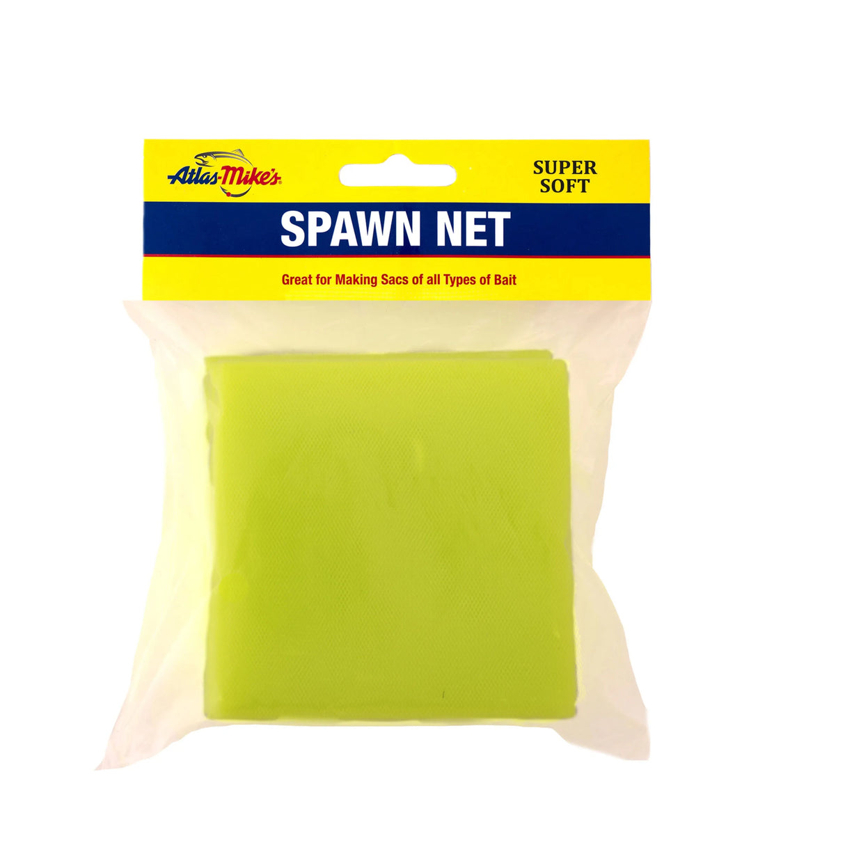 55037 Atlas Mike’s Spawn Net 3″ Squares – Chartreuse