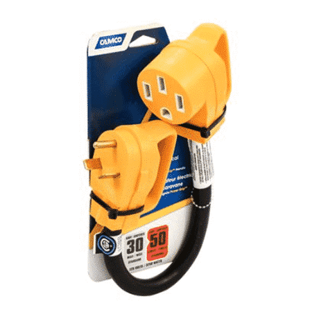 Camco RV 18" Power Grip Dogbone 30AM/50AF