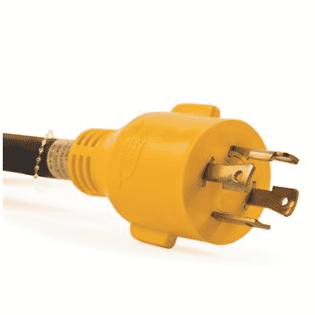 Camco RV 30AMP Power Grip 12" Generator Adapter - 4PRONG