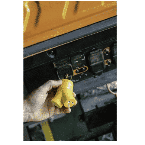 Camco RV 30AM/2x15AF Power Grip Generator Adapter - 3PRONG