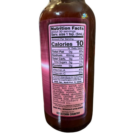 Miss Squatch's Sweet & Sassy Peach Hot Sauce 5oz