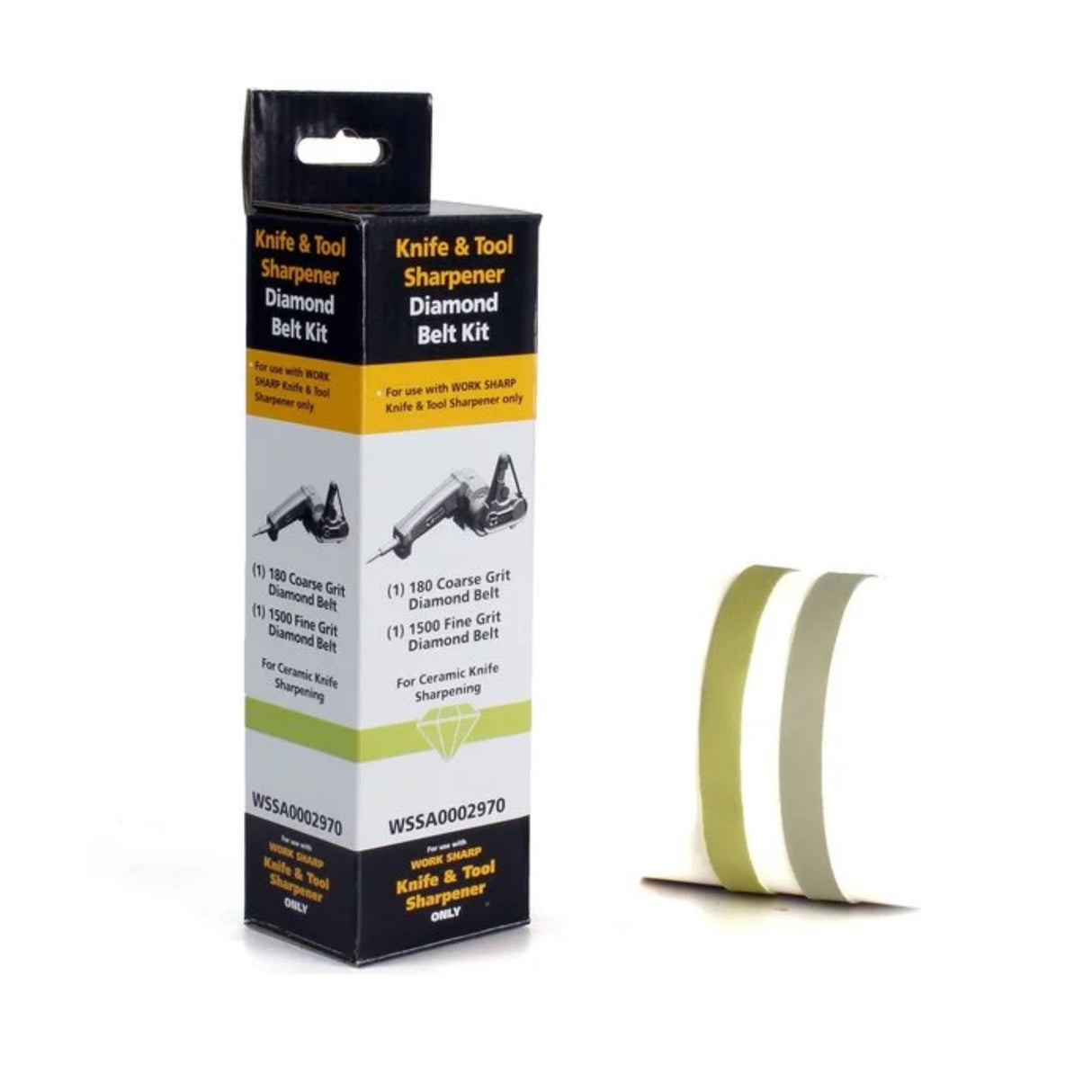 Work Sharp Diamond Abrasive Belt Kit - 180 Course Grit, 1500 Fine Grit  WSSA0002970