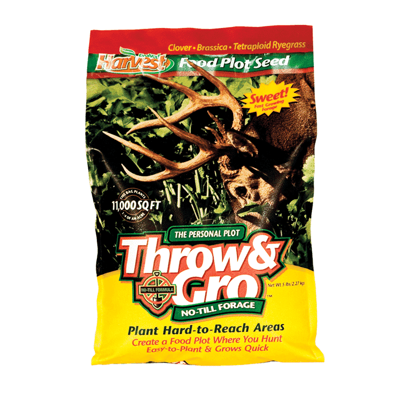 THROW & GRO NO/TILL FORAGE / 5LB / *UPDATED BLEND*