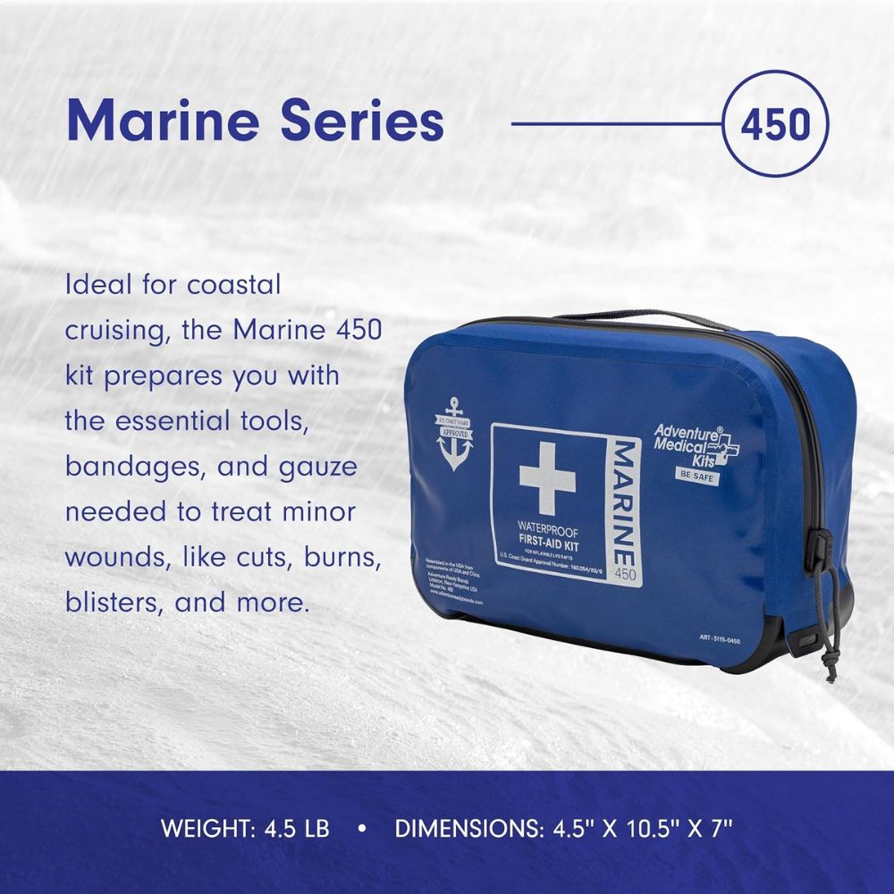 Ready Brands Adventure Marine 450 First Aid Kit – Coast Guard Certified