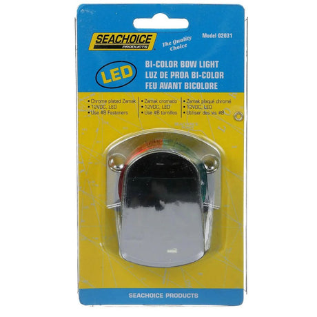 Seachoice LED Bi-Color Bow Light, Chrome, 3in