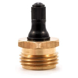 Camco RV Brass Blow Out Plug W/ Schrader Valve