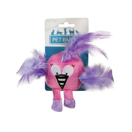 Pet Park Blvd Feathered Flamingo Cat Toy