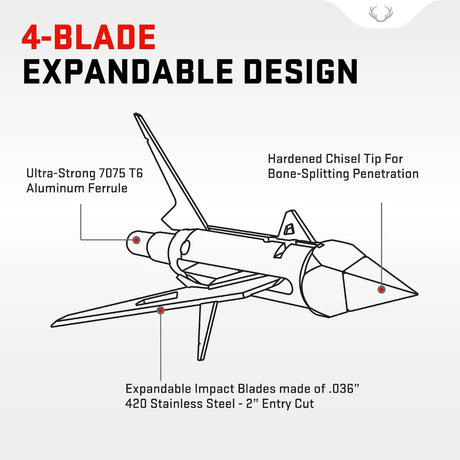 TenPoint Broadhead-Nemesis (4 Blade X-Mag) HEA-804.3