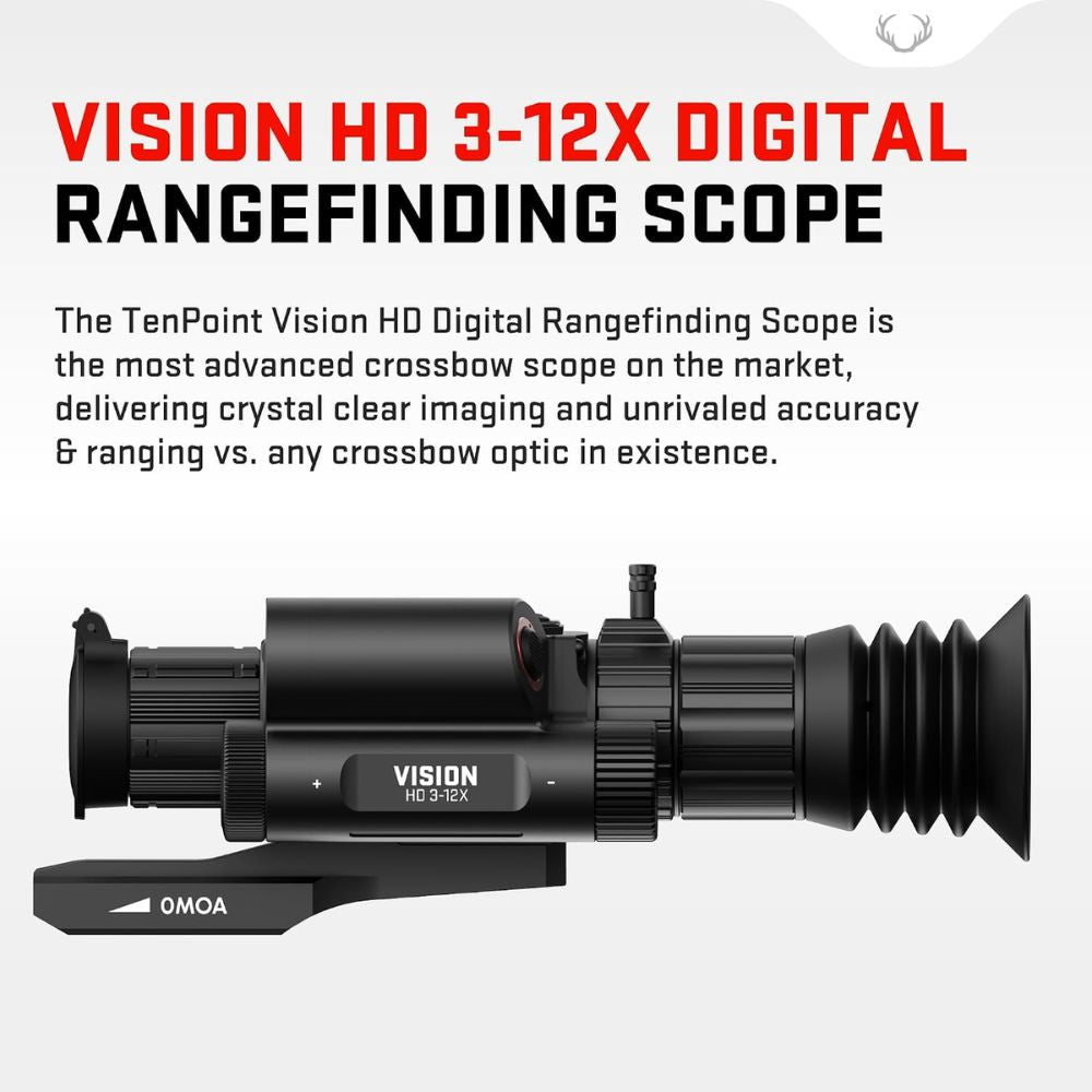 TenPoint Vision HD 3-12X Digital Rangefinding Crossbow Scope