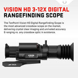TenPoint Vision HD 3-12X Digital Rangefinding Crossbow Scope