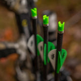 TenPoint ACU-X RD 20" .001" Green Lighted Carbon Arrows 3pk HEA-1009.3