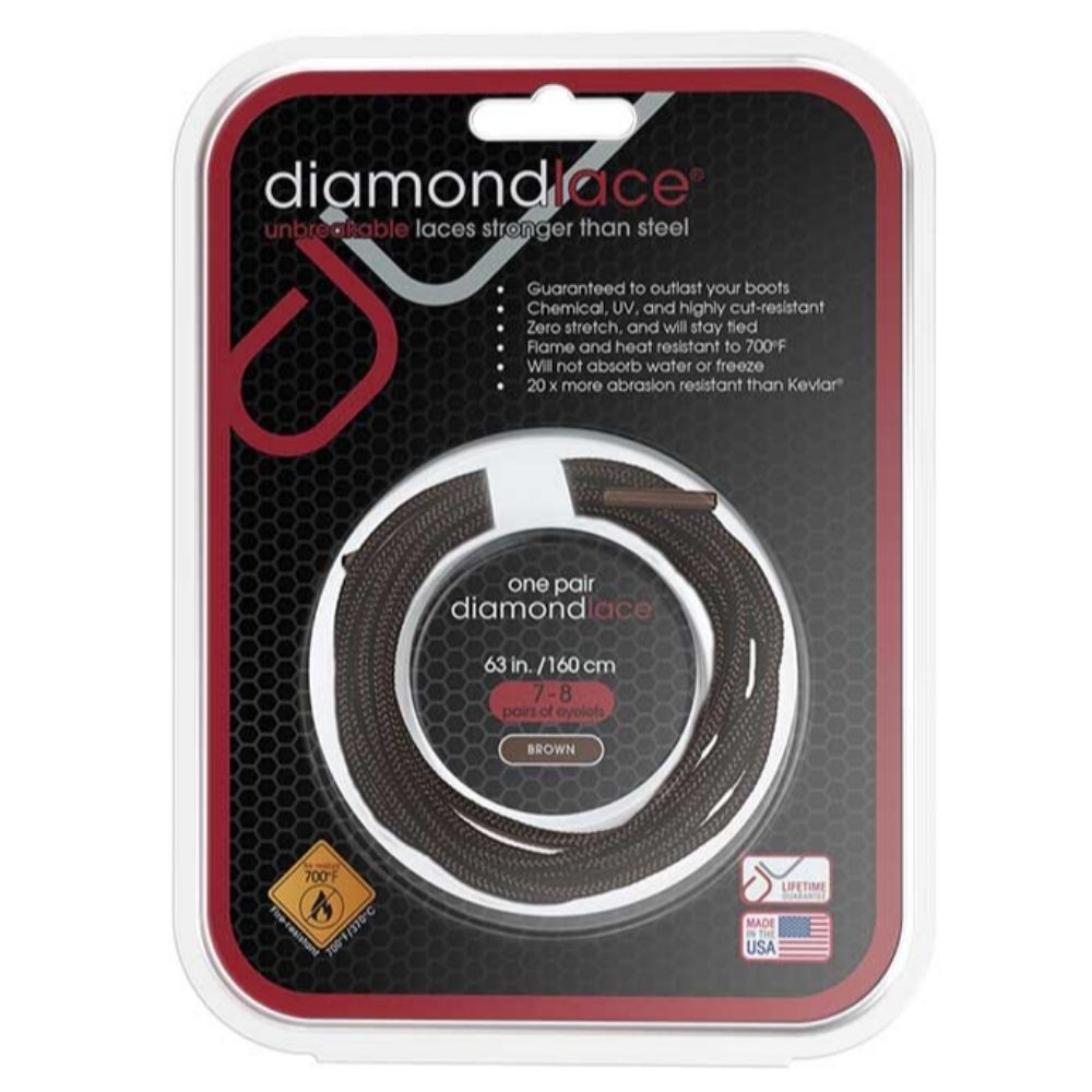 Diamondlace 63" Brown | Fire Resistant Bootlace