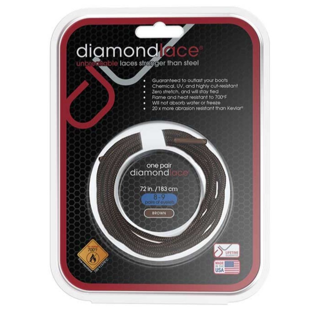 Diamondlace 72" Brown | Fire Resistant Bootlace