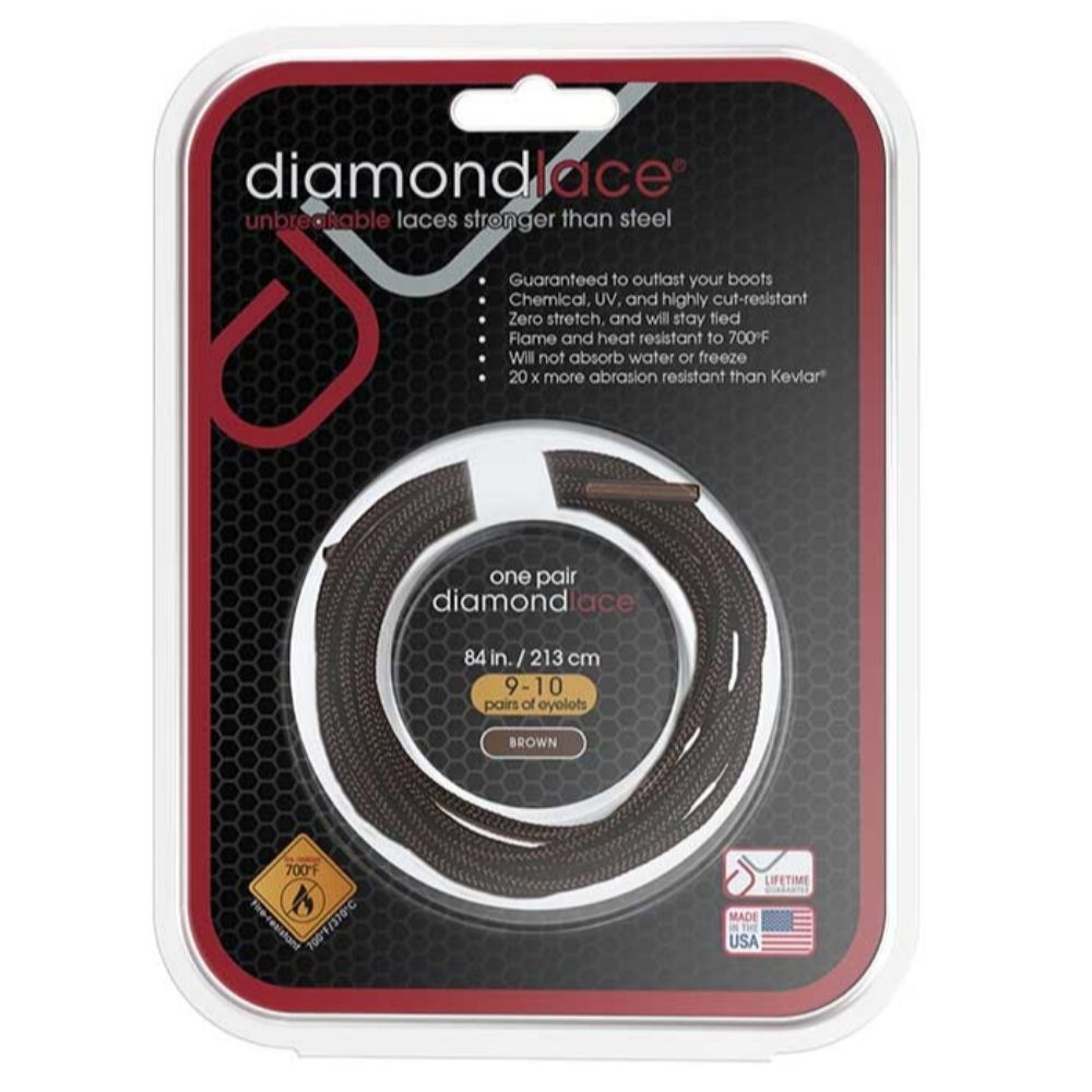 Diamondlace 84" Brown | Fire Resistant Bootlace