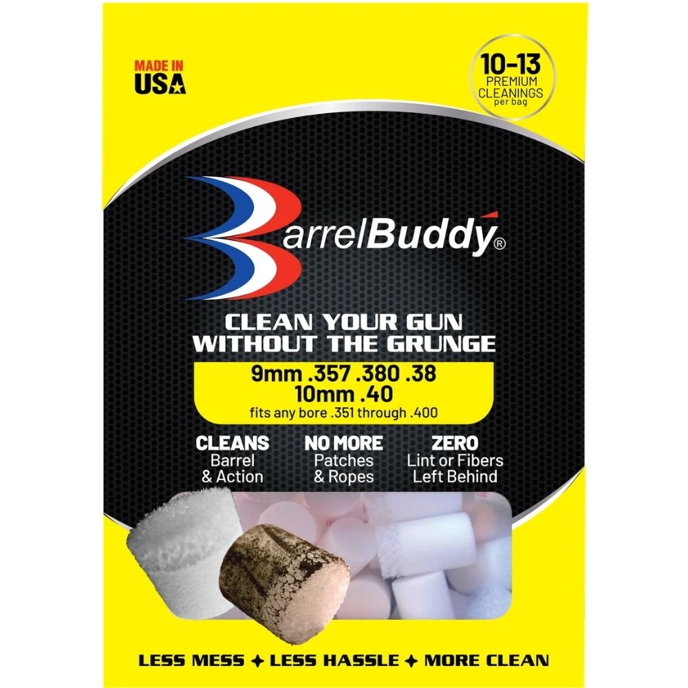 Barrelbuddy Yellow - Fits 9mm, .357, .380, .38, 10mm, .40