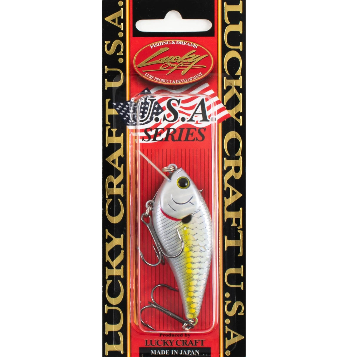 Lucky Craft U.S.A. KJ Flat 1.5 / Floating Zebra MS Chart Shad