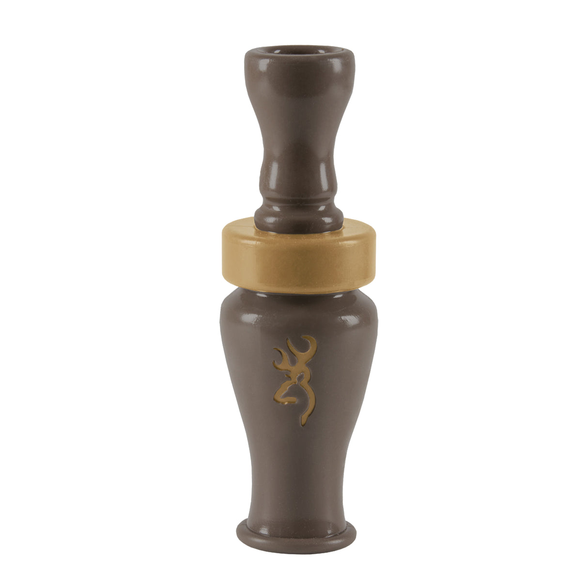 Browning Duck Call Squeaker Chew Dog Toy Teak Brown