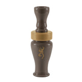 Browning Duck Call Squeaker Chew Dog Toy Teak Brown
