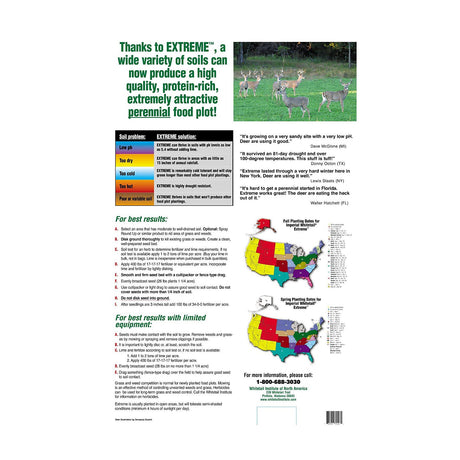 Whitetail Institute Imperial Extreme 5.6# 1/4 Acre Food Plot