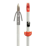 AMS Bowfishing Arrow Fiberglass Chaos Point Arrow w AMS Safety Slide A203-WHT